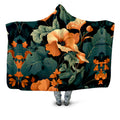 Tangerine Floral Hooded Blanket iEDM Epic Hoodie