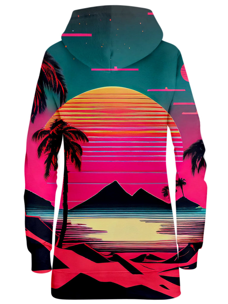 Beach Sunset Hoodie Dress