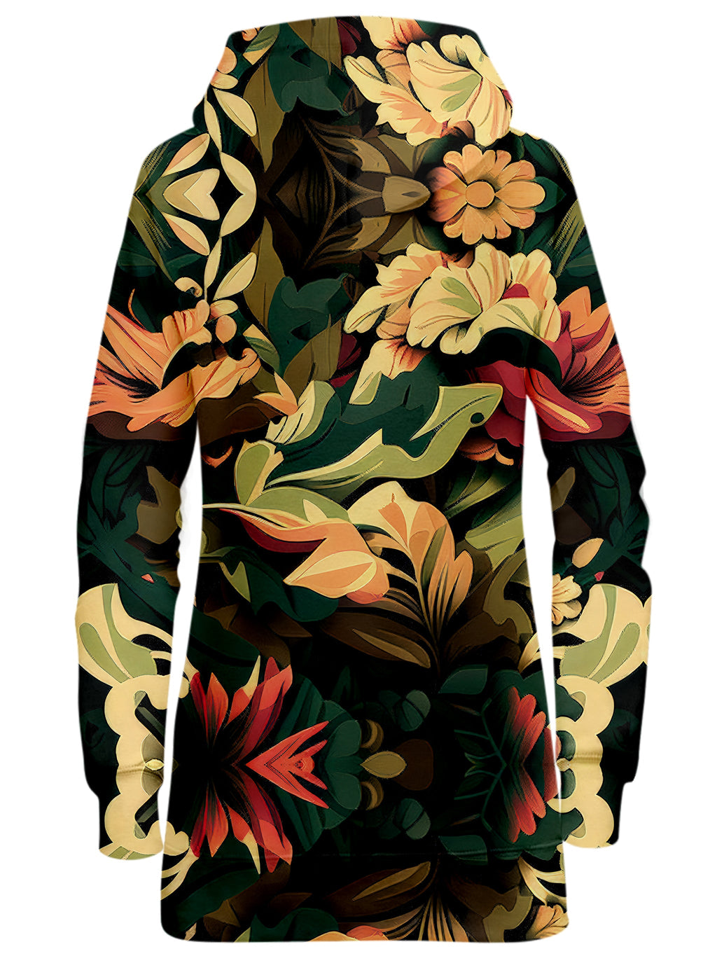 Floral Camo Hoodie Dress iEDM Epic Hoodie