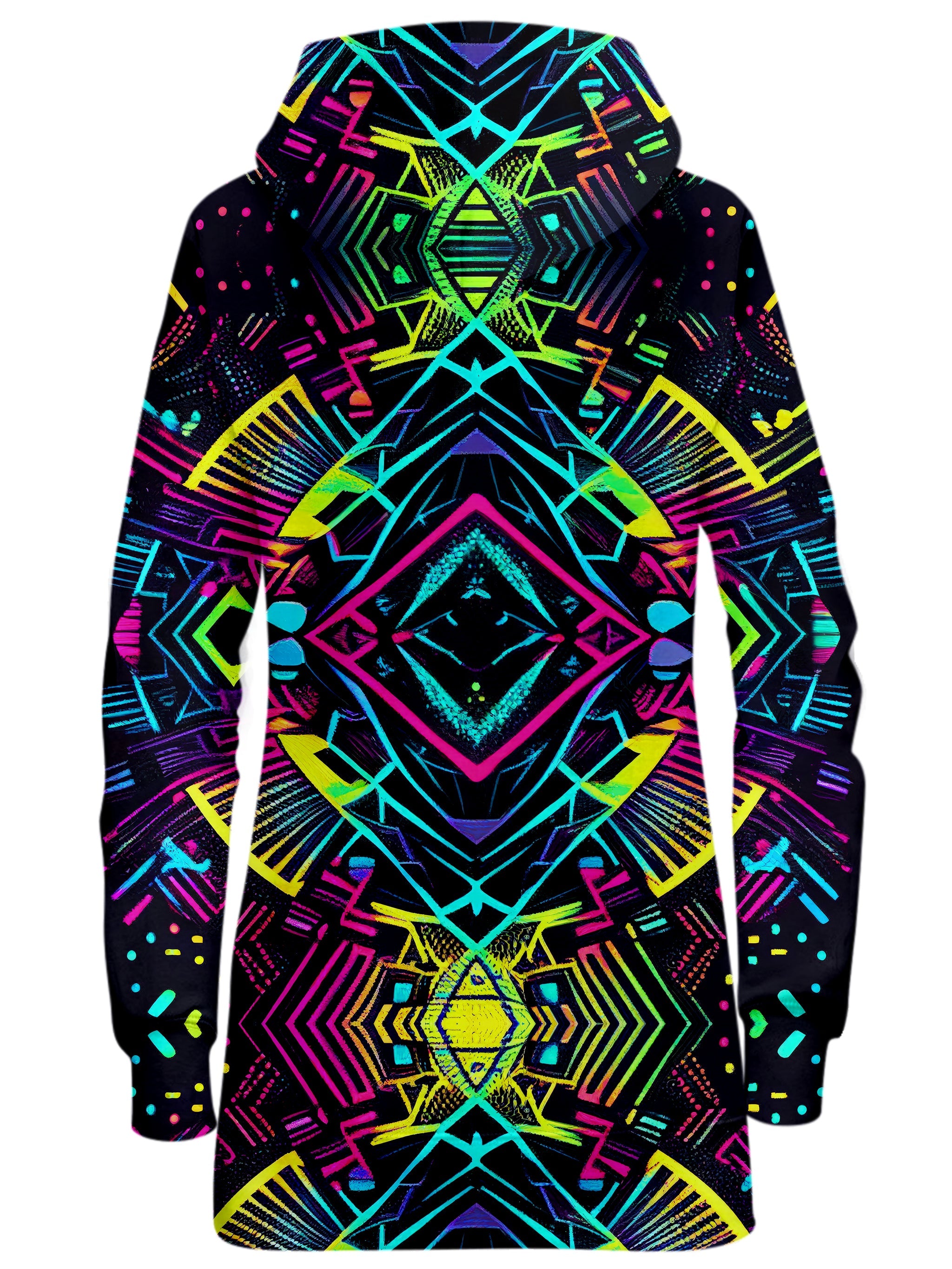Neon Tribal Hoodie Dress iEDM Epic Hoodie
