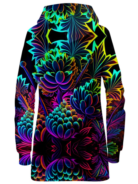 iEDM - Psychedelic Bloom Hoodie Dress