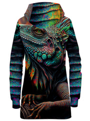 Psychedelic Giant Iguana 2.0 Hoodie Dress