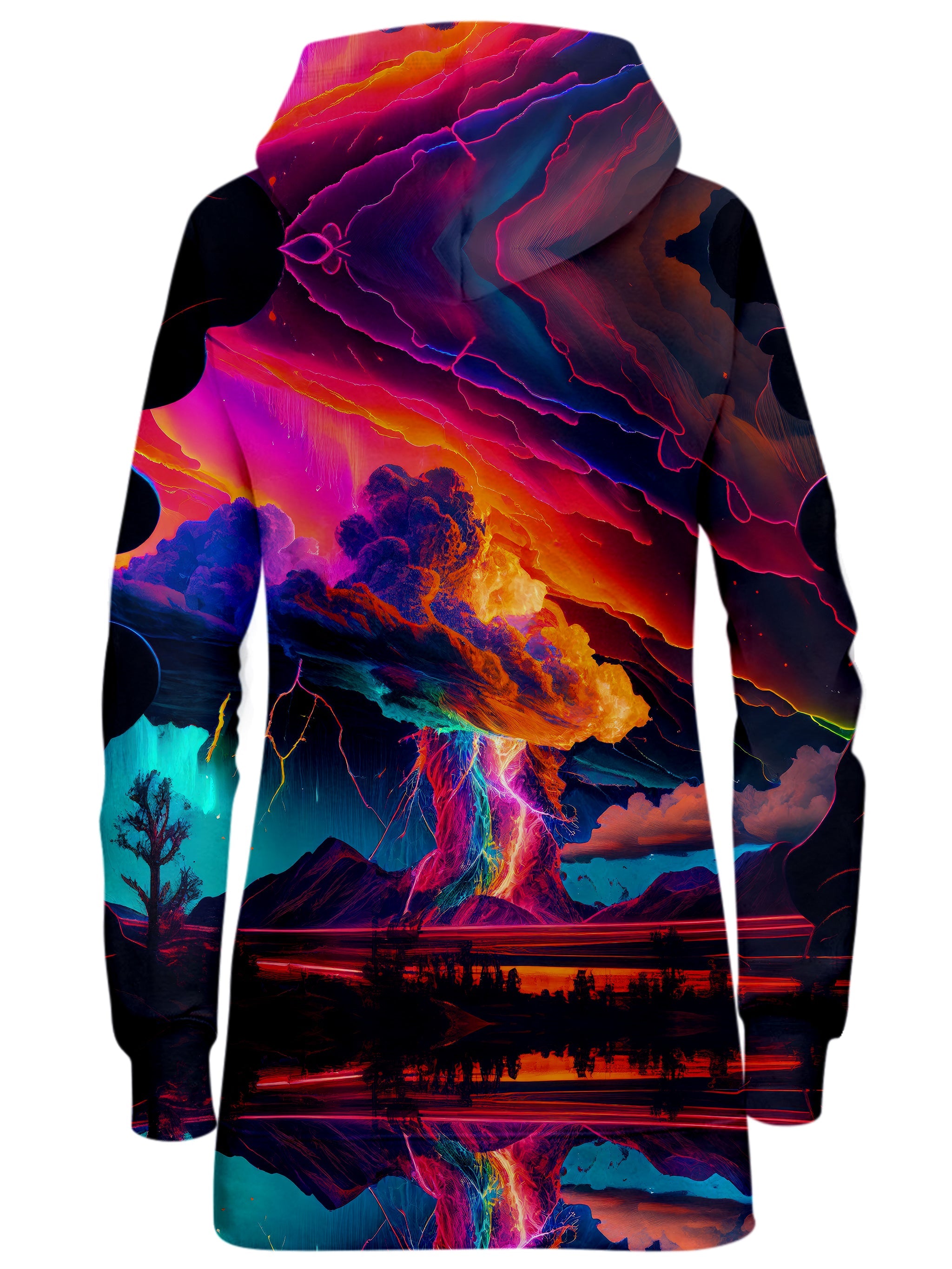 Rainbow Storm Hoodie Dress iEDM Epic Hoodie