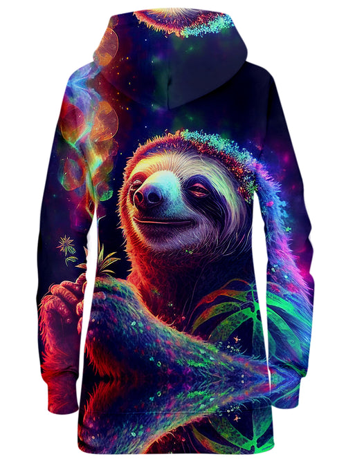 Chill Sloth Hoodie Dress iEDM Epic Hoodie