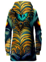 Tiger Eyes Psychedelic Hoodie Dress