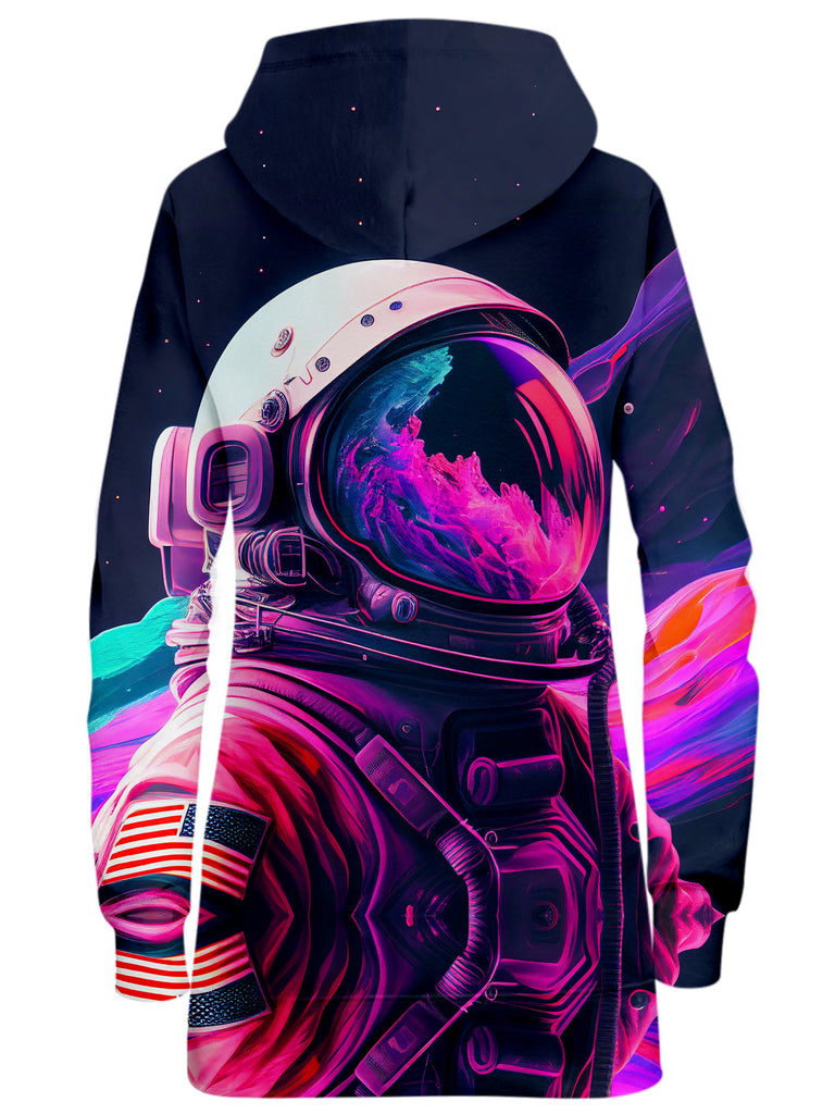 Synthwave Astronaut Hoodie Dress