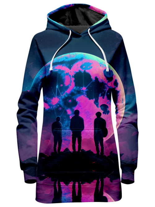 Children Of The Moon Hoodie Dress iEDM Epic Hoodie