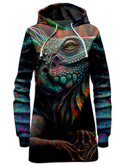 Psychedelic Giant Iguana 2.0 Hoodie Dress