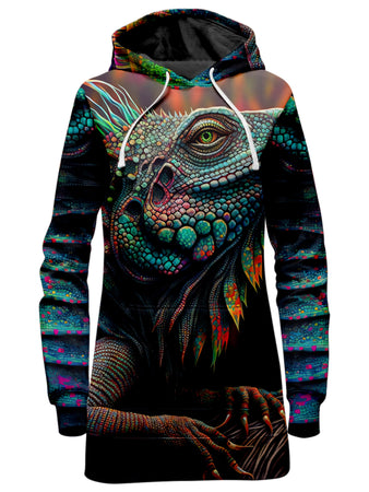 iEDM - Psychedelic Giant Iguana 2.0 Hoodie Dress