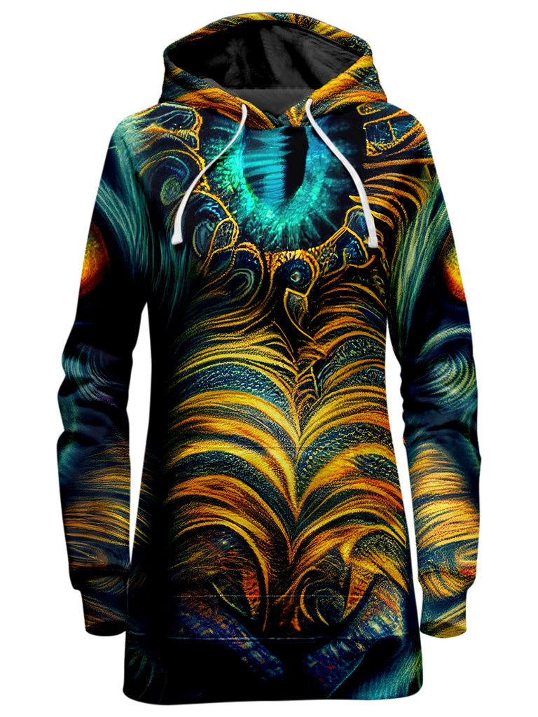 iEDM - Tiger Eyes Psychedelic Hoodie Dress