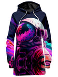 Synthwave Astronaut Hoodie Dress iEDM Epic Hoodie