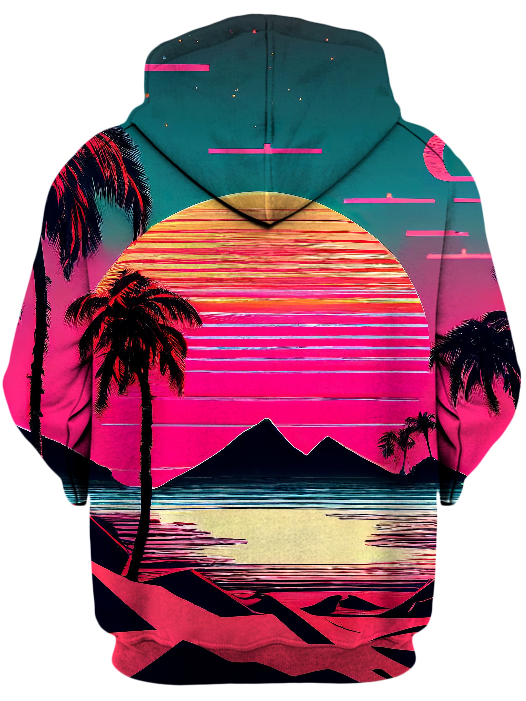 Beach Sunset Unisex Zip-Up Hoodie iEDM Epic Hoodie