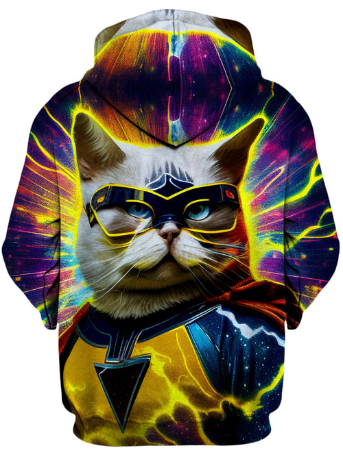 Cat Hero Unisex Zip-Up Hoodie iEDM Epic Hoodie