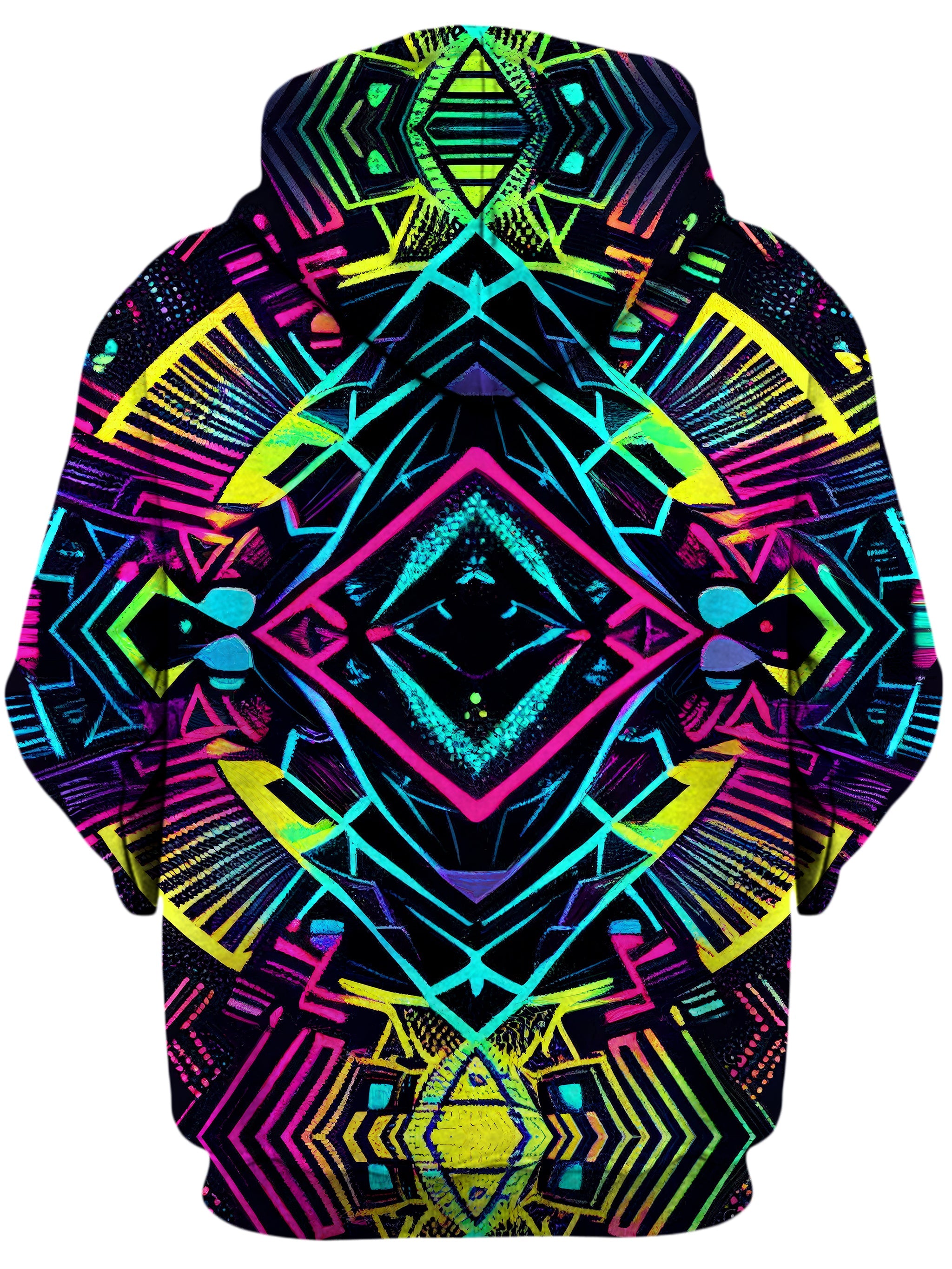 Neon Tribal Unisex Zip-Up Hoodie iEDM Epic Hoodie