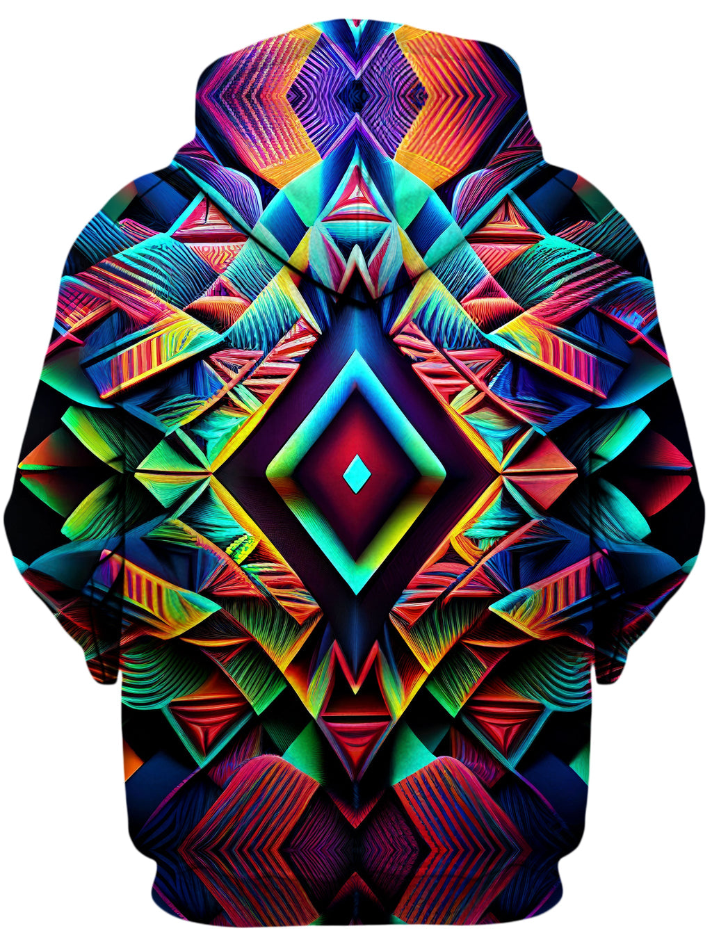 Psychedelic Tribal Unisex Zip-Up Hoodie iEDM Epic Hoodie