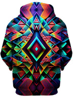 Psychedelic Tribal Unisex Zip-Up Hoodie iEDM Epic Hoodie