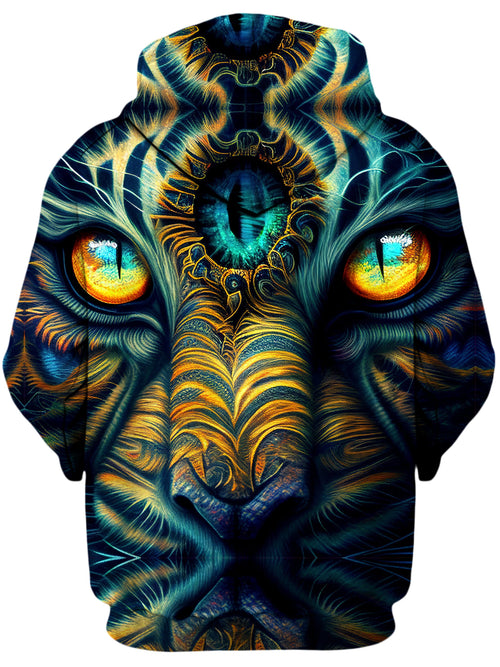 Tiger Eyes Psychedelic Unisex Zip-Up Hoodie iEDM Epic Hoodie