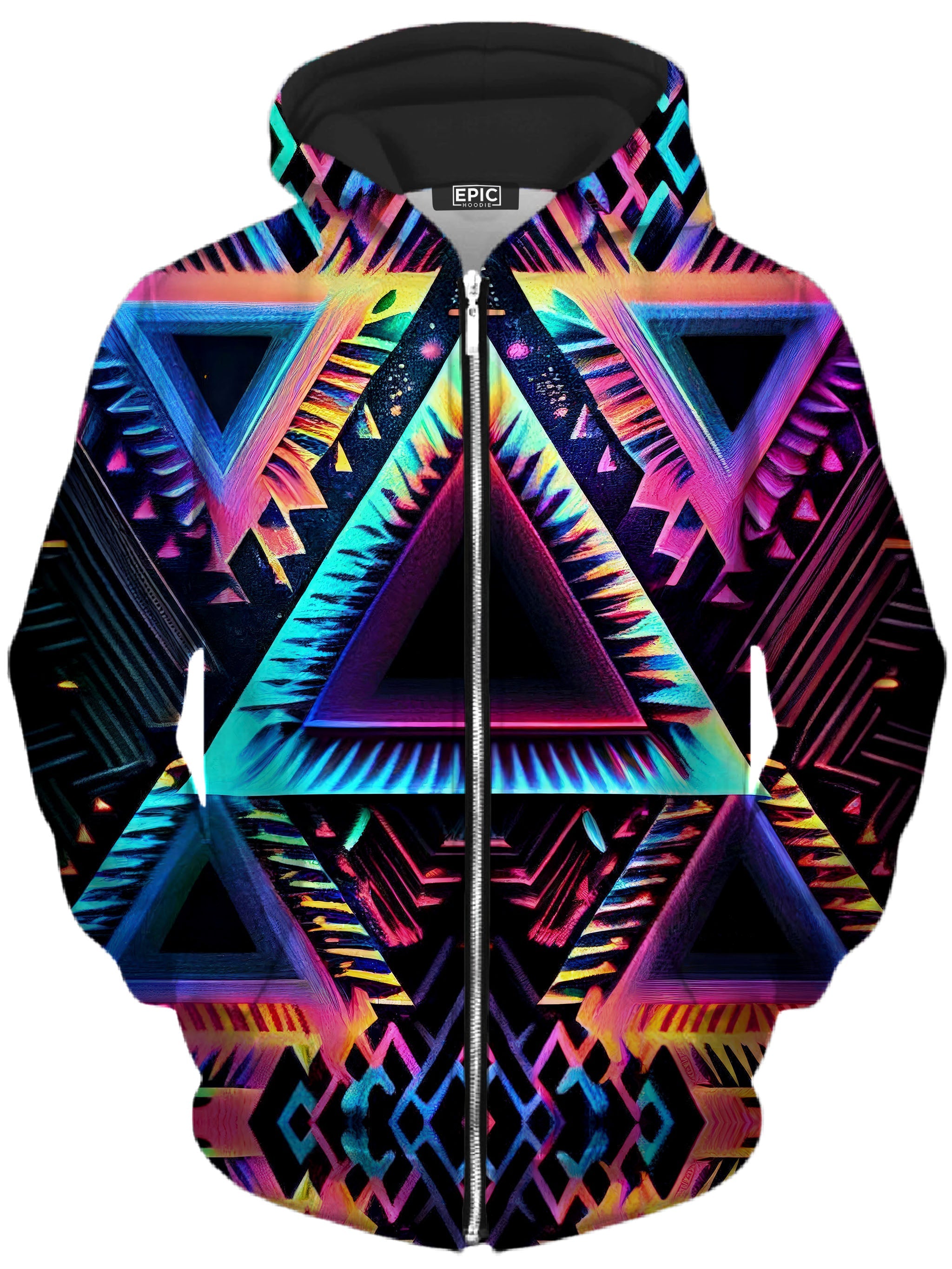 DMT Splash Unisex Zip-Up Hoodie iEDM Epic Hoodie