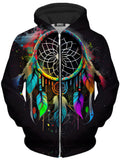 Dream Vizion Unisex Zip-Up Hoodie iEDM Epic Hoodie
