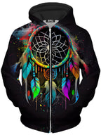 Dream Vizion Unisex Zip-Up Hoodie iEDM Epic Hoodie