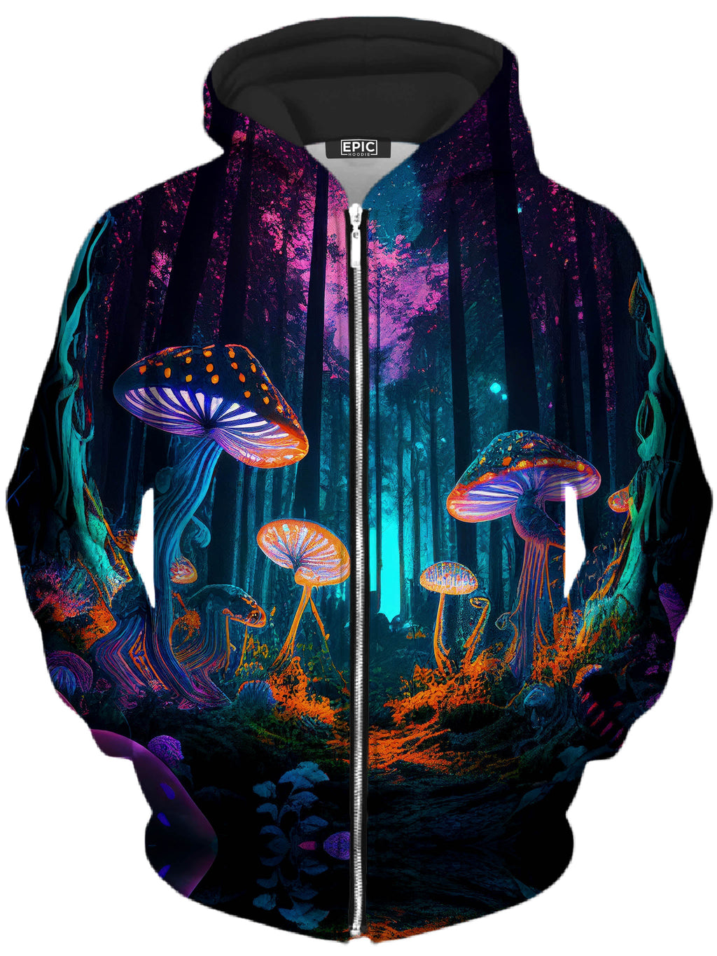 Natures Medicine Unisex Zip-Up Hoodie iEDM Epic Hoodie