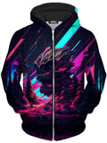 Portal Breach Unisex Zip-Up Hoodie iEDM Epic Hoodie