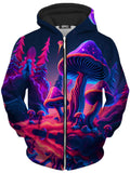 Shroom Trip Unisex Zip-Up Hoodie iEDM Epic Hoodie