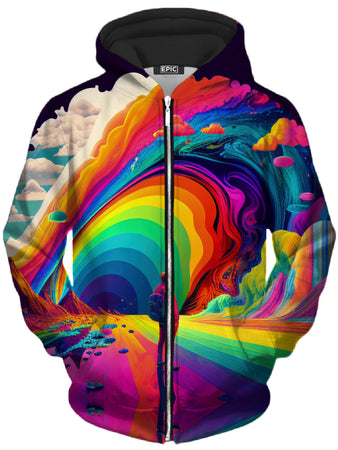 iEDM - We Are All Mad Here Unisex Zip-Up Hoodie