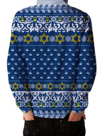 Hanukkah Turn Up Ugly Unisex Hoodie iEDM Epic Hoodie