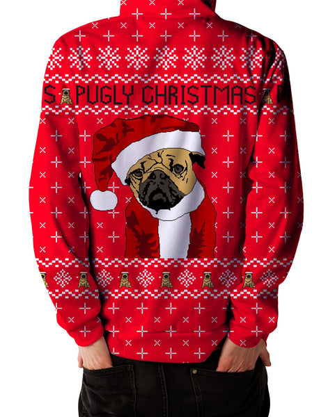 Christmas - Ugly Pug Unisex Hoodie