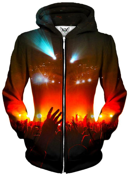 Gratefully Dyed Damen - Into the Crowd Unisex Zip-Up Hoodie