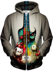 Mask Of Flame Unisex Zip-Up Hoodie