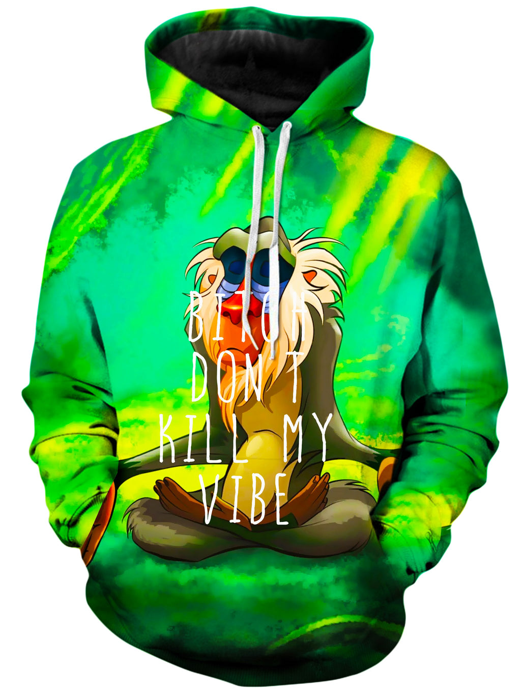 Meditating Rafiki Hoodie On Cue Apparel Epic Hoodie