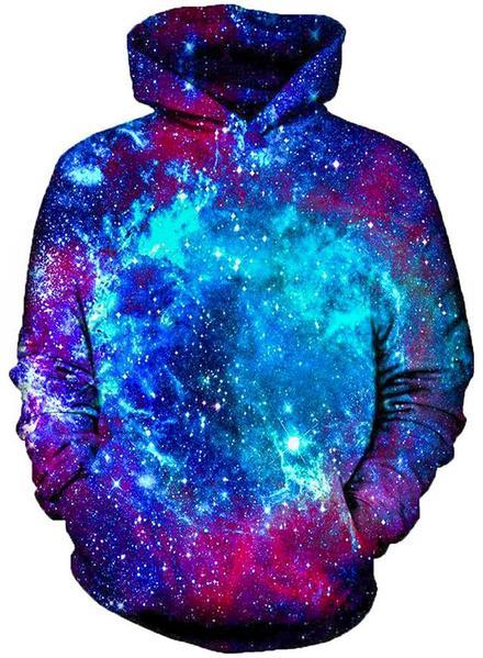 Blue Galaxy Hoodie On Cue Apparel Epic Hoodie