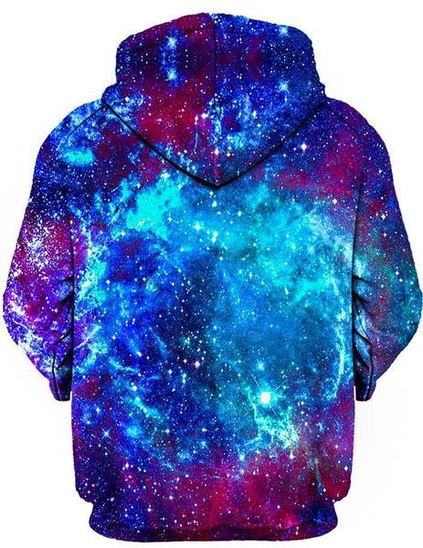 Blue Galaxy Hoodie On Cue Apparel Epic Hoodie