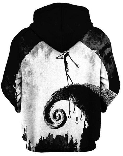 Jack Skellington Hoodie On Cue Apparel Epic Hoodie