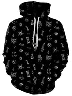 Black Pattern Unisex Hoodie iEDM Epic Hoodie