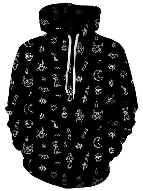 Black Pattern Unisex Hoodie iEDM Epic Hoodie