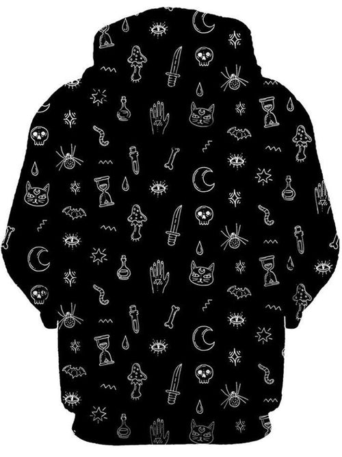 Black Pattern Unisex Hoodie iEDM Epic Hoodie