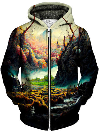Gratefully Dyed Damen - Ruthless Support Unisex Zip-Up Hoodie