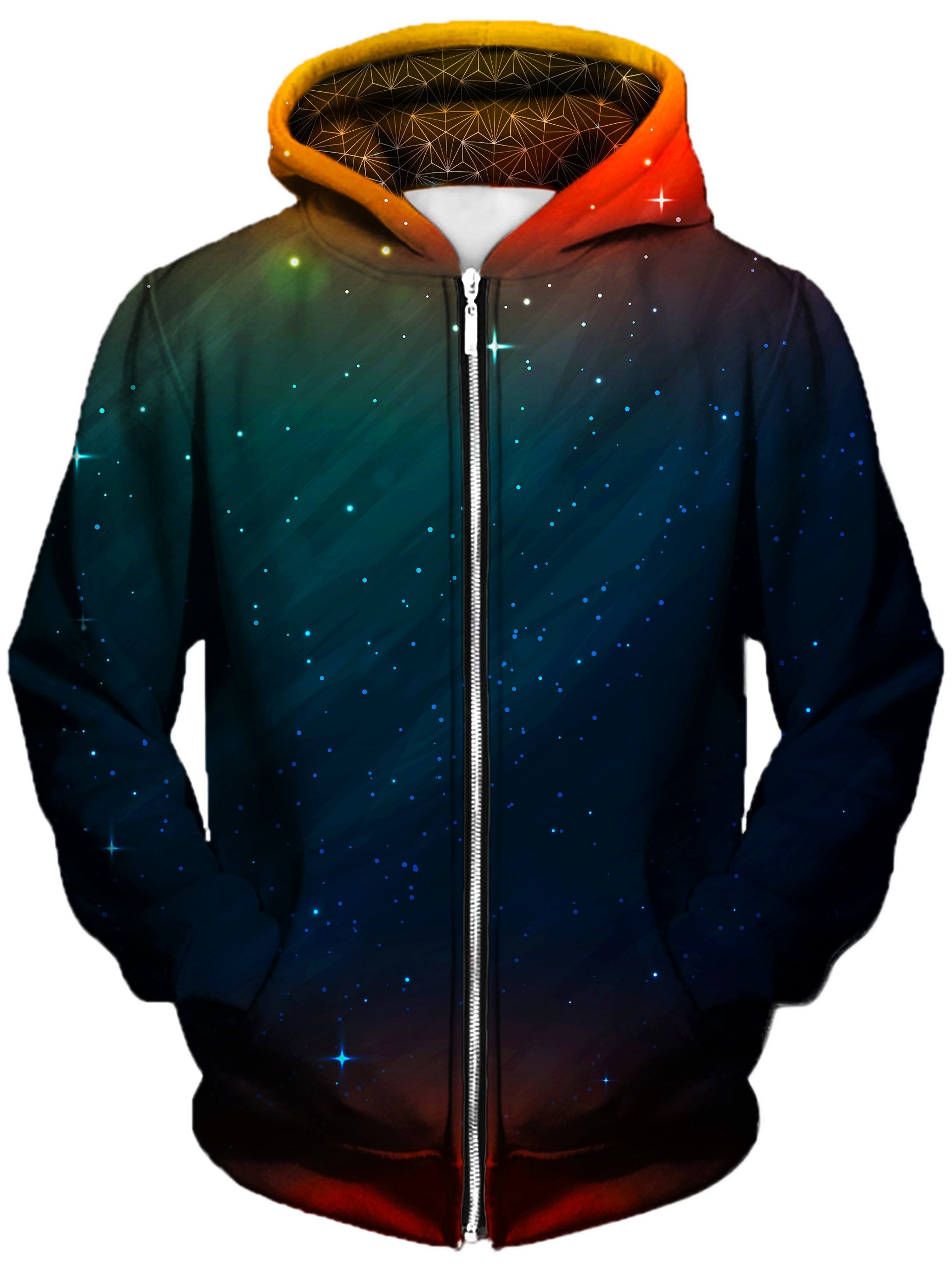 Setting Night Unisex Zip-Up Hoodie, Gratefully Dyed Damen, T6 - Epic Hoodie