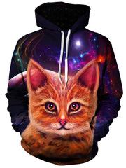 Spaced Cat Unisex Hoodie, Gratefully Dyed Damen, T6 - Epic Hoodie