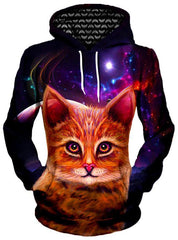 Spaced Cat Unisex Hoodie, Gratefully Dyed Damen, T6 - Epic Hoodie