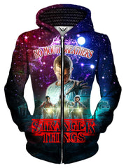 Stranger Things Unisex Zip-Up Hoodie, Gratefully Dyed Damen, T6 - Epic Hoodie