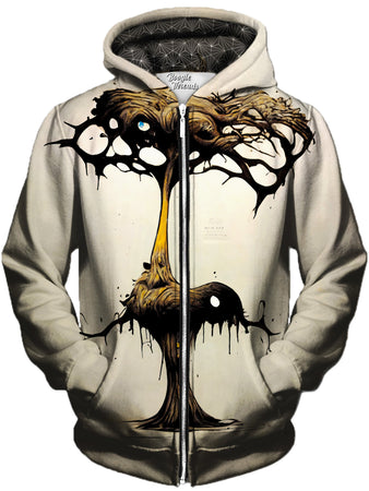 Gratefully Dyed Damen - Tainted Wound Unisex Zip-Up Hoodie