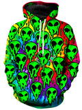 Trippy Green Martian Hoodie On Cue Apparel Epic Hoodie