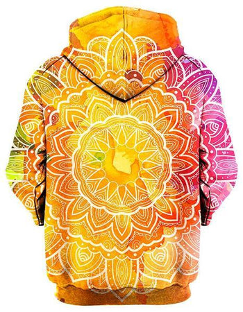 Gratefully Dyed Damen - Watercolors Unisex Zip-Up Hoodie