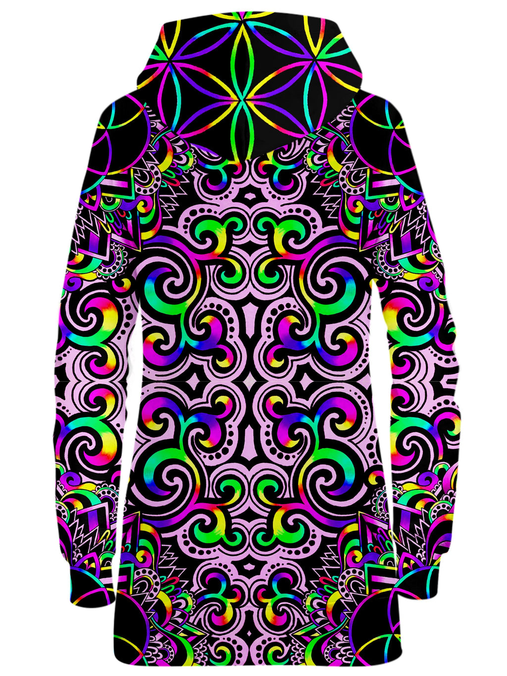 White Doodle Magic Hoodie Dress, BrizBazaar, T6 - Epic Hoodie