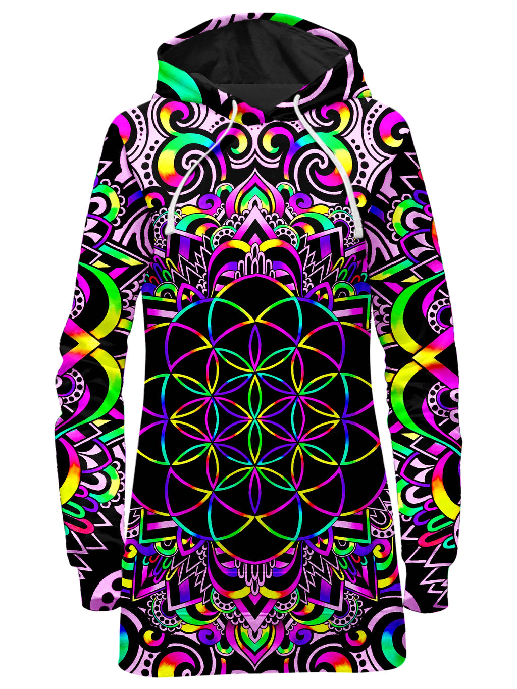 White Doodle Magic V2 Hoodie Dress, BrizBazaar, T6 - Epic Hoodie