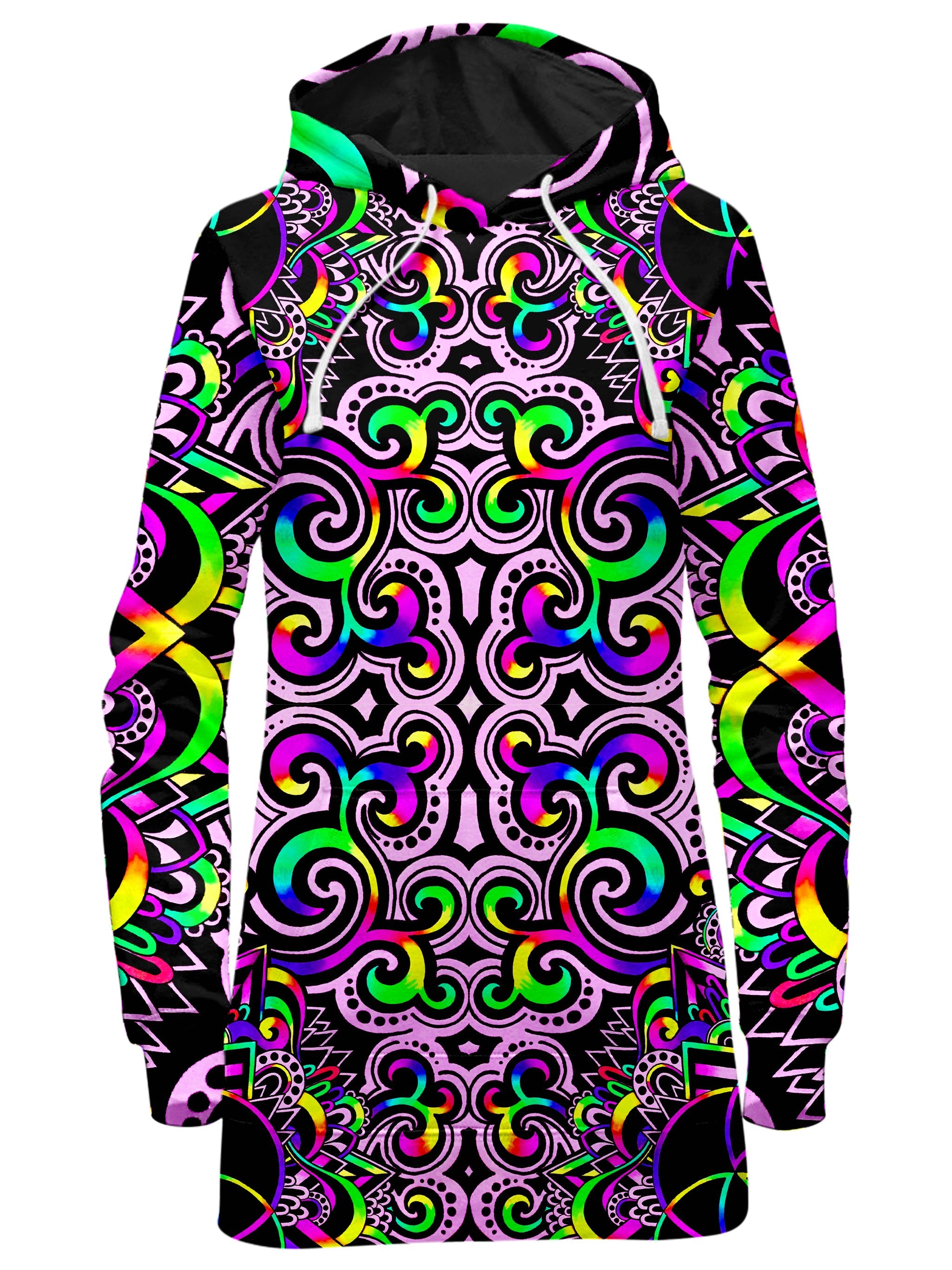 White Doodle Magic Hoodie Dress, BrizBazaar, T6 - Epic Hoodie